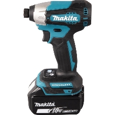 Дрель-шуруповерт Makita DTD157RTJ, 18 В, 5 Ач, 140 Нм, бесщеточный, ударный