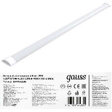 Светильник светодиодный Gauss IP40 1200x76x24мм 36W 3200lm 4000K WLF-2 сталь