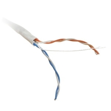 Кабель витая пара PROconnect U/UTP cat.5e 2х2х24AWG solid CCA PVC сер. (м)
