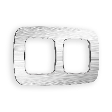 Рамка OMEGA Radian (Серебро Металл шлифованный) 2-ая OF580102