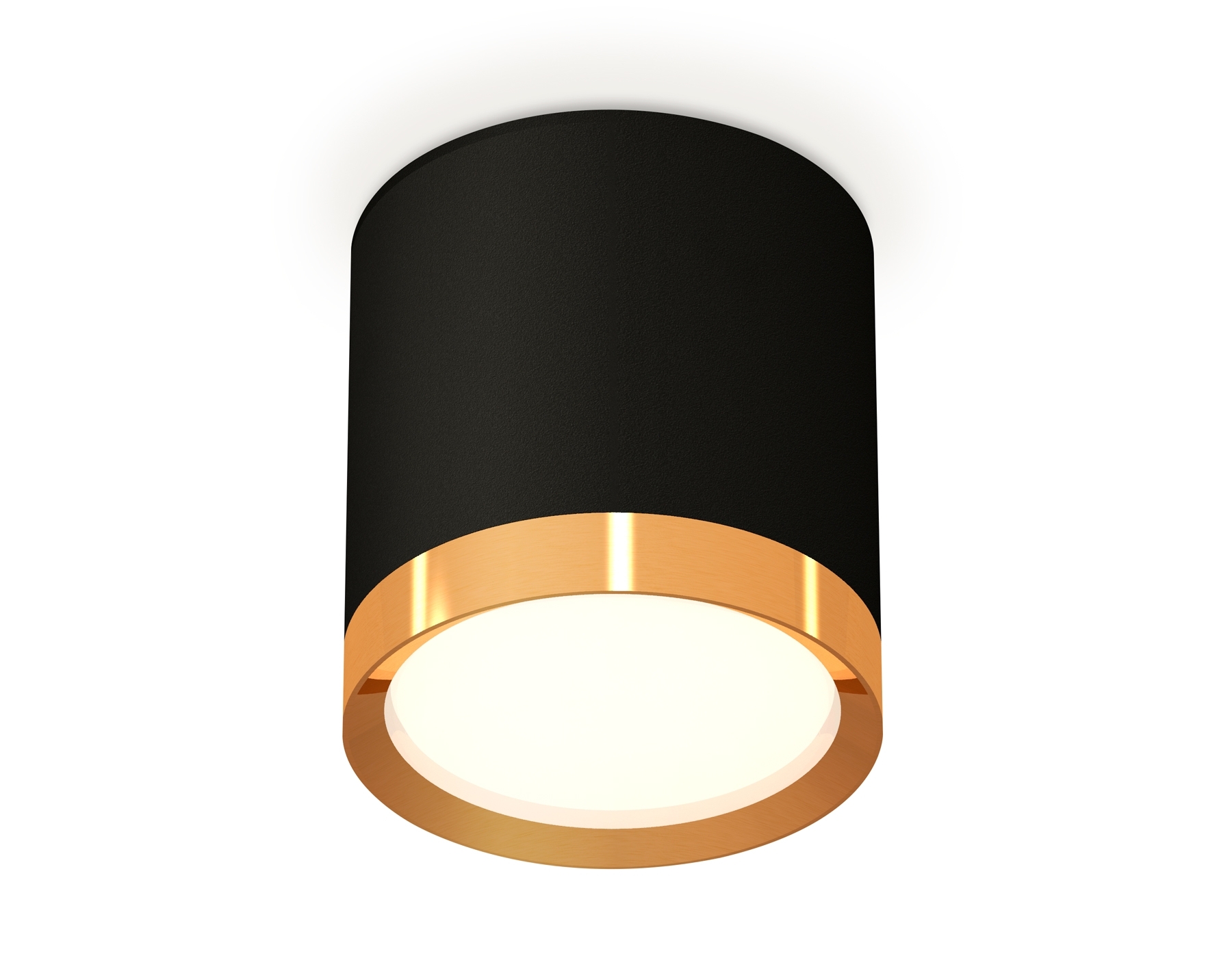 Светильник Ambrella Light XS8142004 SBK/PYG черный песок/золото желтое полированное GX53 (C8142, N8124)
