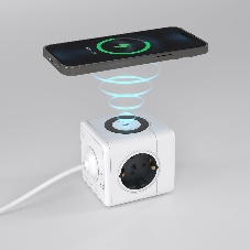 Розеточный блок 3-местный + 3 USB + беспроводная зарядка