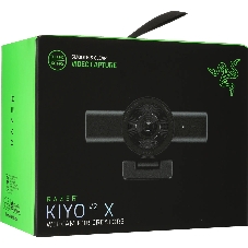 Веб-камера Razer Kiyo V2 X 2560x1440, 60 кадр/с, USB, микрофон, шторка приватности, автофокус, крепление на мониторе