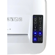 Шредер Office Kit S215N 3,9x38 белый (секр.P-4) фрагменты 22лист. 35лтр. скрепки скобы пл.карты CD