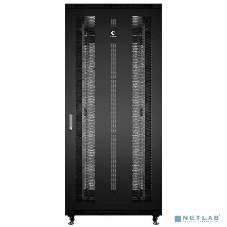 Шкаф серверный напольный Cabeus, IP20, 42U, 2055х800х1000 мм (ВхШхГ), дверь: перфорация, боковая панель: сплошная, разборный, черный