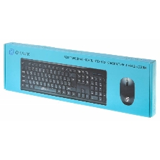 Комплект клавиатура+мышь Oklick 230M беспроводной, USB, 1000 DPI, чёрный
