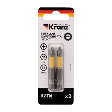 Бита для шуруповерта Kranz IMPACT PH2x50 мм (2 шт./уп.)
