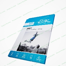 Фотобумага S'OK матовая, формат А4, плотность 150г/м2, 50 листов SA4150050M