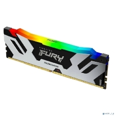 Оперативная память Kingston Fury Renegade, DDR5, 16Gb (1x16Gb), 8000MHz, CL38, DIMM, с радиаторами, RGB, серебристый/черный