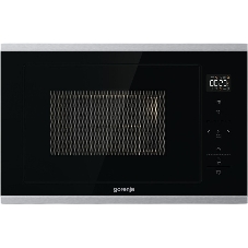 Встраиваемая микроволновая печь Gorenje BMX251SG2BG черный/серебристый, 25 л, 900 Вт, переключатели - сенсор