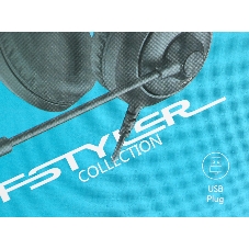 Гарнитура A4Tech Fstyler FH100U чёрный, проводная