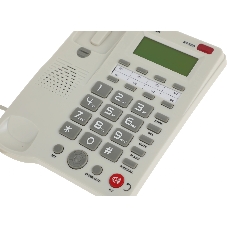 Телефон проводной Ritmix RT-550 белый/серый