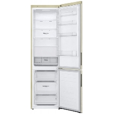 Холодильник LG GA-B509CESL бежевый глянцевый двухкамерный 277/107л морозилка снизу, No Frost