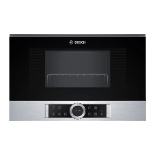 Микроволновая печь встраиваемая Bosch BEL634GS1M Series 8, 60х38 см, функция гриль, нерж.