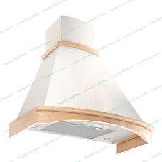 Вытяжка каминная Elikor Folk 90П-650-П3Д бежевый, 90 см, 650 куб. м/ч, 56 дБ