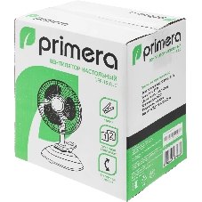 Вентилятор Primera TFP-1503JC белый, настольный, 13 Вт, 2 скорости, 15 см