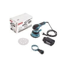Эксцентриковая шлифовальная машина Makita BO5041 ЭШМ,300Вт,ф125мм,4000-12000об\м,ампл-2.8мм,1.4кг,кор,п\сборник,доп.рукоятка