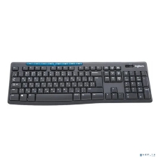 Комплект клавиатура+мышь Logitech MK275 беспроводной, USB, 1000 DPI, голубой/чёрный