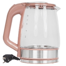 Чайник электрический Sakura SA-2722BR 2,2л,стекл,темный шоколад