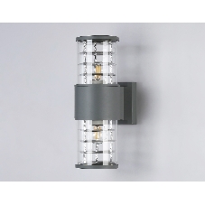 Светильник Ambrella light ST2523/2 GR/CL серый/прозрачный IP54 E27/2 max 40W 305*110*155