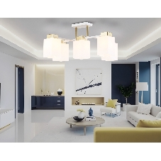 Светильник Ambrella light TR303047/5 WH/GD белый/золото E27/5 max 60W 540*480*270
