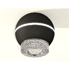 Светильник Ambrella Light XS1102030 SBK/CL черный песок/прозрачный MR16 GU5.3 LED 3W 4200K (C1102, N7191)