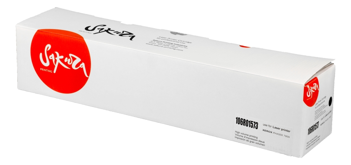 Картридж лазерный Sakura 106R01573 для Xerox Phaser 7800, черный, 24 000 к.