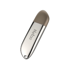 Флешка USB Netac U352 128Gb NT03U352N-128G-20PN, USB 2.0, с колпачком, металлическая