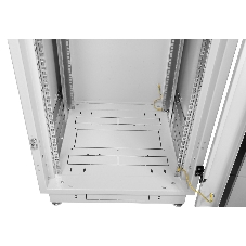 Шкаф телекоммуникационный напольный 42U (600x800) дверь стекло, черный (ШТК-М-42.6.8-1ААА-9005) (3 коробки)