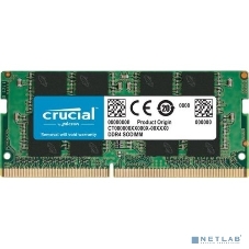 Оперативная память Crucial Premier, DDR4, 16GB (1x16GB), 3200 MHz, CL22, без радиатора, SO-DIMM, (OEM)