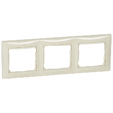 Рамка 3-м Valena горизонт. сл. кость Legrand 774353