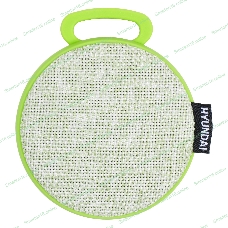 Колонка портативная Hyundai H-PAC130 светло-зеленый 3W 1.0 BT/3.5Jack/USB 10м 300mAh