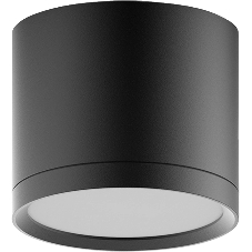 Светильник Gauss LED накладной с рассеивателем 10W 3000K 88х75мм 1/30 черный