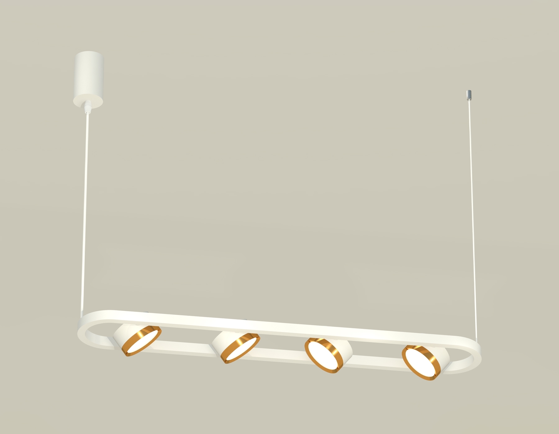 Светильник Ambrella light XB9163102/4 SWH/PYG белый песок/золото желтое полированное GX53 (C9163, N8124)