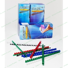 Пружины для переплета пластиковые Office Kit d=10 мм 51-70 лист A4 черный (100 шт) BP2020