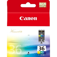 Картридж струйный CLI-36Color (1511B001) для Canon Mini Pixma 260, Цветной, 250 стр.