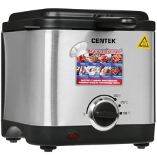 Фритюрница Centek CT-1430 900 Вт объем 1,5лЧаша - антипригарная, стальной корпус, окно