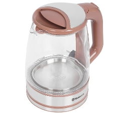 Чайник электрический Sakura SA-2722BR 2,2л,стекл,темный шоколад