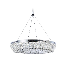 Светильник Ambrella light TR5022 CH/CL хром/прозрачный 3000K/4200K/6400K 47W D500*540 (Без ПДУ)