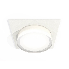 Комплект встраиваемого светильника Ambrella light XC7631043 SWH/FR/CL белый песок/белый матовый/прозрачный MR16 GU5.3 (C7631, N7160)