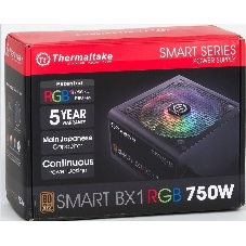 Блок питания Thermaltake Smart PS-SPR-0750NHSABE-1, 750Вт, 80 PLUS Bronze, 120мм, черный