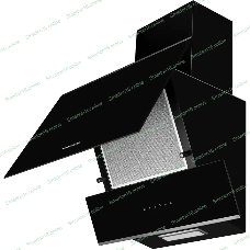 Вытяжка наклонная Kuppersberg F 600 BX, черный/нержавеющая сталь, 60 см, 850 куб. м/ч, 46 дБ