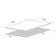 Индукционная варочная поверхность Elica RATIO 804 PLUS BL, 4 конфорки, с зоной расширения, стеклокерамика, 7200 Вт