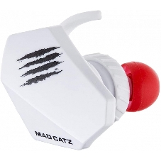 Игровые мобильные наушники белые Mad Catz E.S. PRO+ (3.5 мм jack, 13.5 мм неодимовые магниты, 32 Ом, 20 ~ 20000 Гц, микрофон)