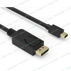 Кабель аудио-видео Buro MDP-DP miniDisplayport (m)/DisplayPort (m) 1.5м. позолоченные контакты черный