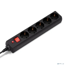 Сетевой фильтр Buro 500SH-5-B 5 м, 5 розеток, черный, коробка