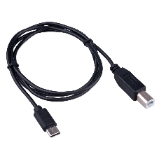 Кабель USB2.0 Гарнизон GCC-USB2-CMBM-1M, Type-C/BM, медь, 1м, черный, пакет