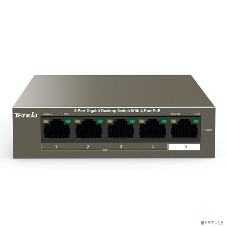 Коммутатор 5PORT 1000M 4POE Tenda TEG1105P-4-63W