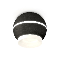 Светильник Ambrella Light XS1102041 SBK/FR черный песок/белый матовый MR16 GU5.3 LED 3W 4200K (C1102, N7165)