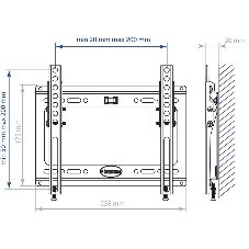 Кронштейн Kromax IDEAL-6 белый, для LED/LCD TV 15